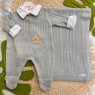  Saída de Maternidade Joaquim - Cinza